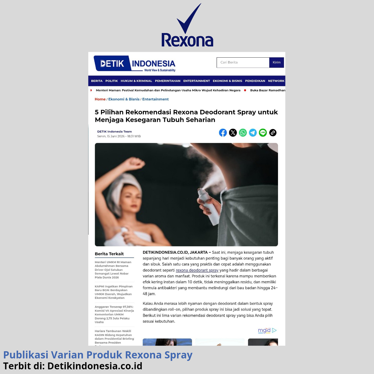Bukti publikasi dan backlink brand klien 4